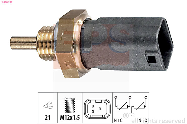 1.830.252 EPS Sensor, coolant temperature for ,DACIA,LADA,NISSAN,OPEL,RENAULT,VA