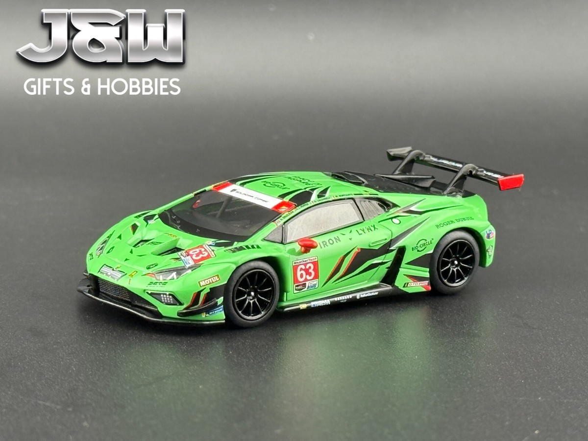 Mini GT Lamborghini Huracán GT3 EVO2 #63 Iron Lynx IMSA 23 Daytona