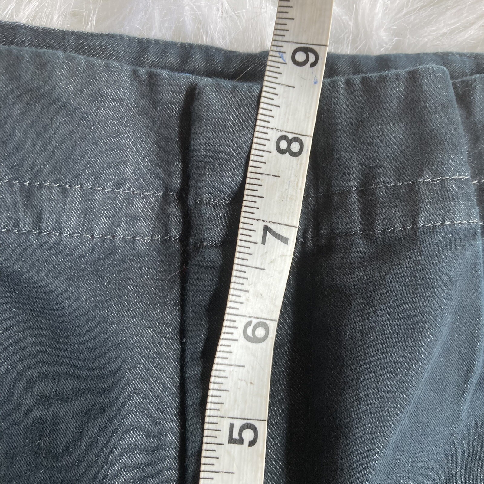 Mossimo Chino Shorts Sz 10 Dark Blue Rolled Cuff Womens Summer Stretch Beach image 8