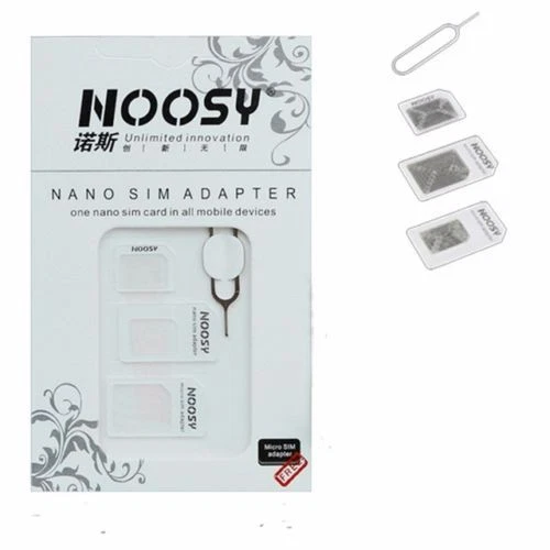 SIM Card Adapter Kit • MICRO + NANO SIM Size Converter plus SIM Eject Pin • NEW - Image 2 of 3