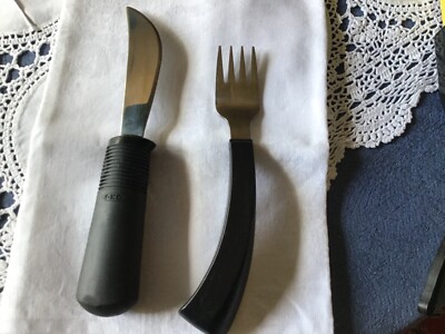 OXO Messer und FRMEFA Gabel 18/10 Besteck für kranke Menschen