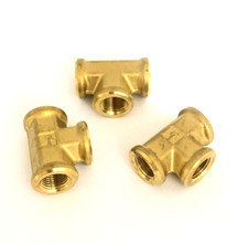 Parker 1203P-2; 1/8" hembra forjada montaje de tubería de latón (paquete de 3)