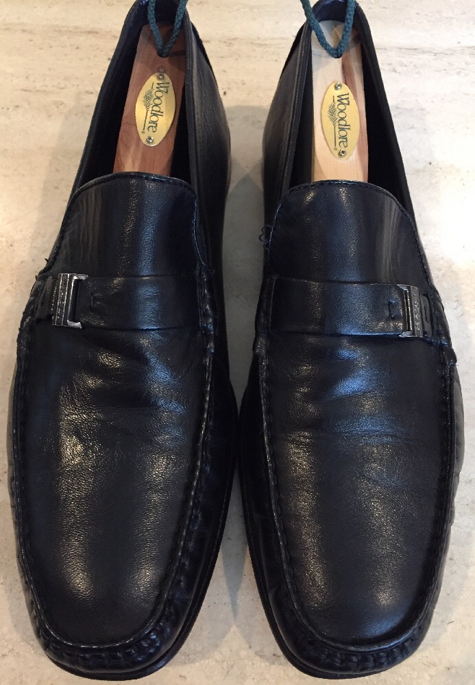 Bruno Magli Davee Mens Black Deerskin Leather Dress Shoe  display picture 3