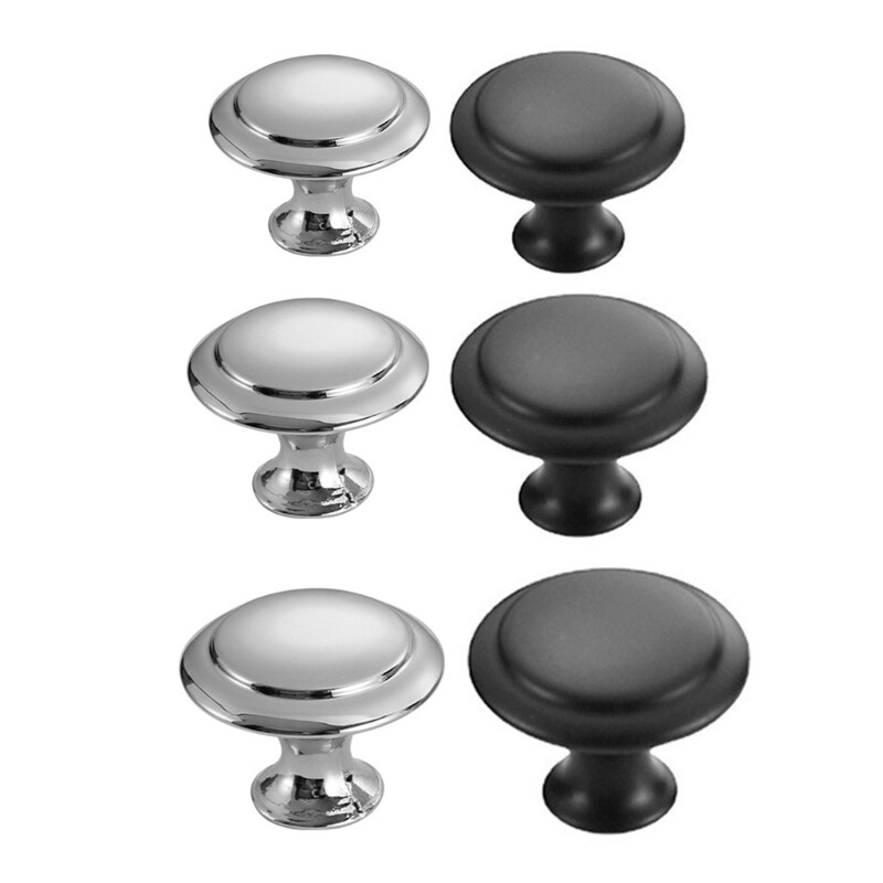 10Pcs Wardrobe Knob Stainless Steel Drawer Handle Cupboard Pulls Easy to Install-image