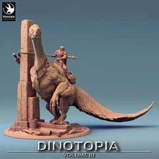 Therizinosaurus - Tower With Rider - Dinotopia - Rescale Miniatures - Wargaming 