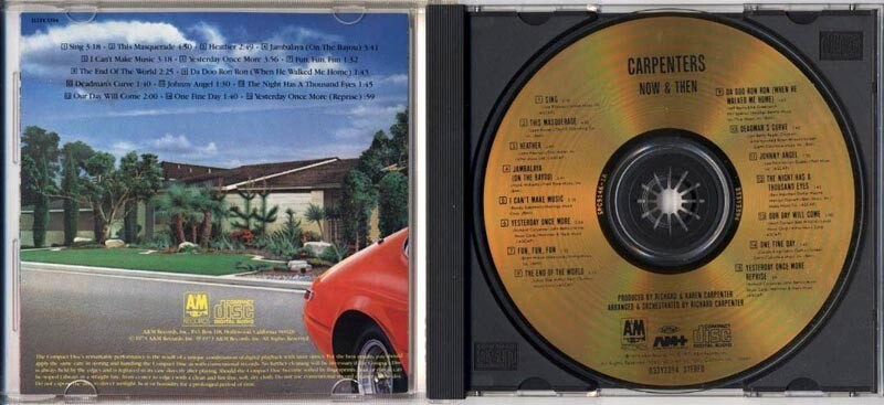 CARPENTERS Now And Then JAPAN Limited 24k GOLD CD 1989 D33Y-3394 W