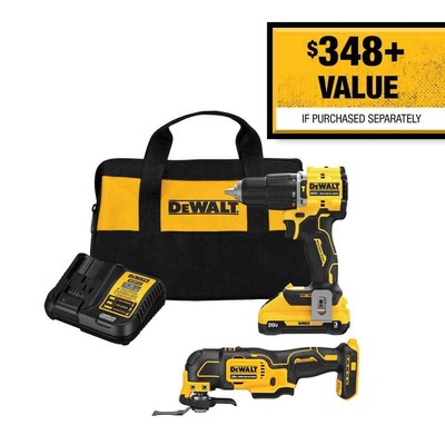 ATOMIC 20V Lithium-Ion Cordless 1/2 in. Compact Hammer Drill and Brushless#Hu2K