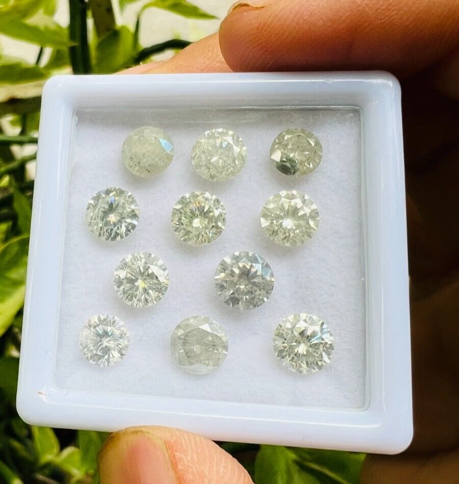10 Pcs Round Cut Loose Lab-Grown Polished Moissanite Gemstone 10 Carat - Image 2 of 4