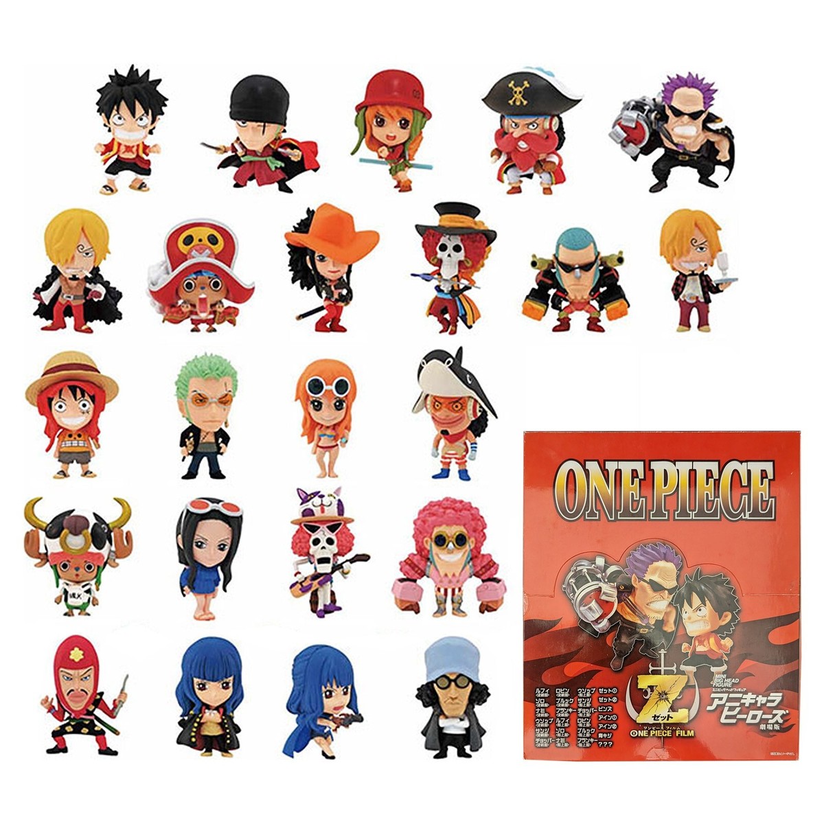Anime Chara Heroes The Movie ONE PIECE FILM Z MINI BIG HEAD FIGURE