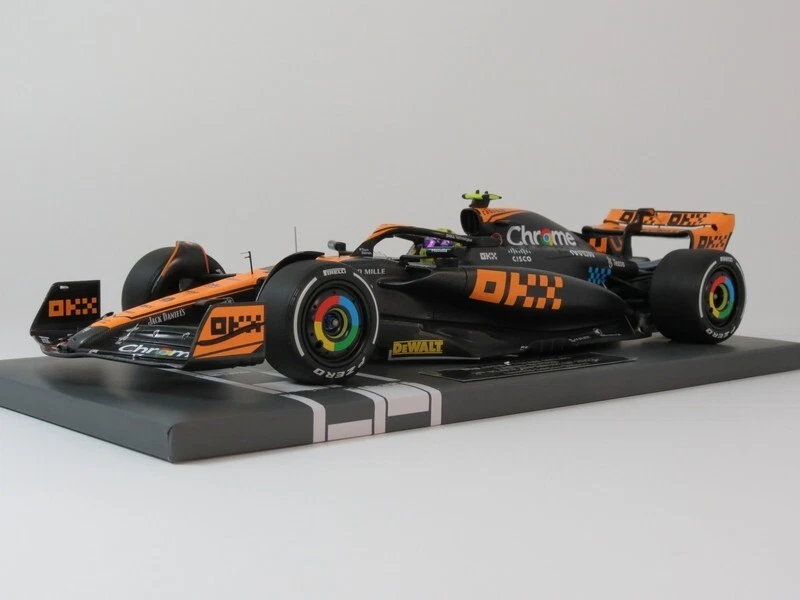 Minichamps F1 Mclaren MCL60 #4 Lando Norris 2nd Japanese GP 2023 1/18 537233504 - Immagine 2 di 4