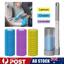 Disposable Toilet Brush Set Toilet Bowl Cleaning System Cleaners with Refills