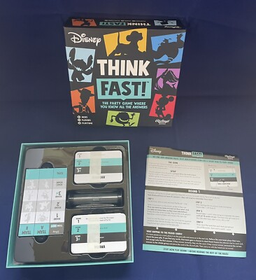 Disney ''Think Fast'' Familien Brettspiel von RIDLEY'S GAMES - versiegelter Inhalt