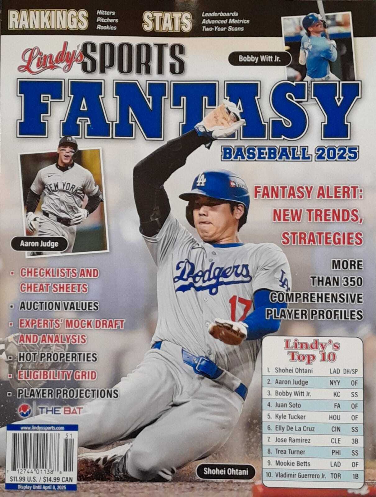 Lindy's Sports 2025 Fantasy Baseball Preview Magazine Volume 2025