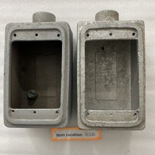 Appleton Electric Single Gang Mall Iron Device Box Unilet FSE 1/2" Lot of 2