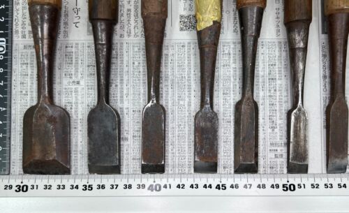 Vintage Japanese Chisel 13set Nomi /Hand Plane Saw Iron Hammer Hand Tool/c63 - Picture 3 of 23