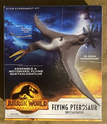 Jurassic World Flying Pterosaur Quetzalcoatlus Model STEM Experiment Kit *NIB*