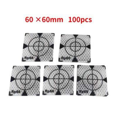 Nuovo 100 Pz RP30 Bianco 30x30 Mm Triangolo Bersaglio Riflettente - Foto 5