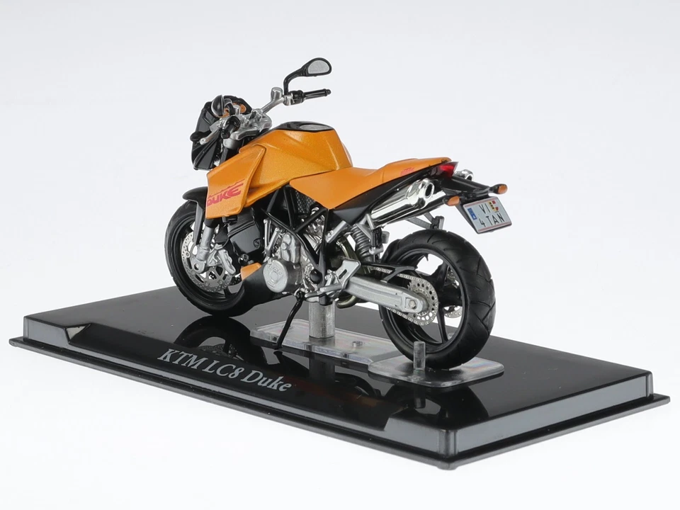 KTM LC8 Duke Superbike Motorrad Modell in Vitrine 4110108 Atlas 1:24 - Bild 3 von 4