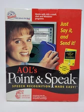 Dragon Systems AOL's Point & Speak Speech Recognition for PC Windows - NEW