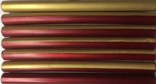 Cranberry Pearl and Gold Flexible two-tone Glue Gun Sealing Wax - 7 Sticks