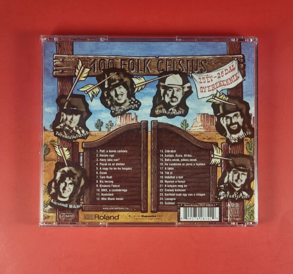 100 Folk Celsius 25 EV - 25 DAL Gyerekeknek (2001, CD) - Used