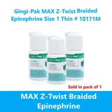 Gingi-Pak MAX Z-Twist Retraction Cord Braided Epi  Size 00 Very Thin 10170M