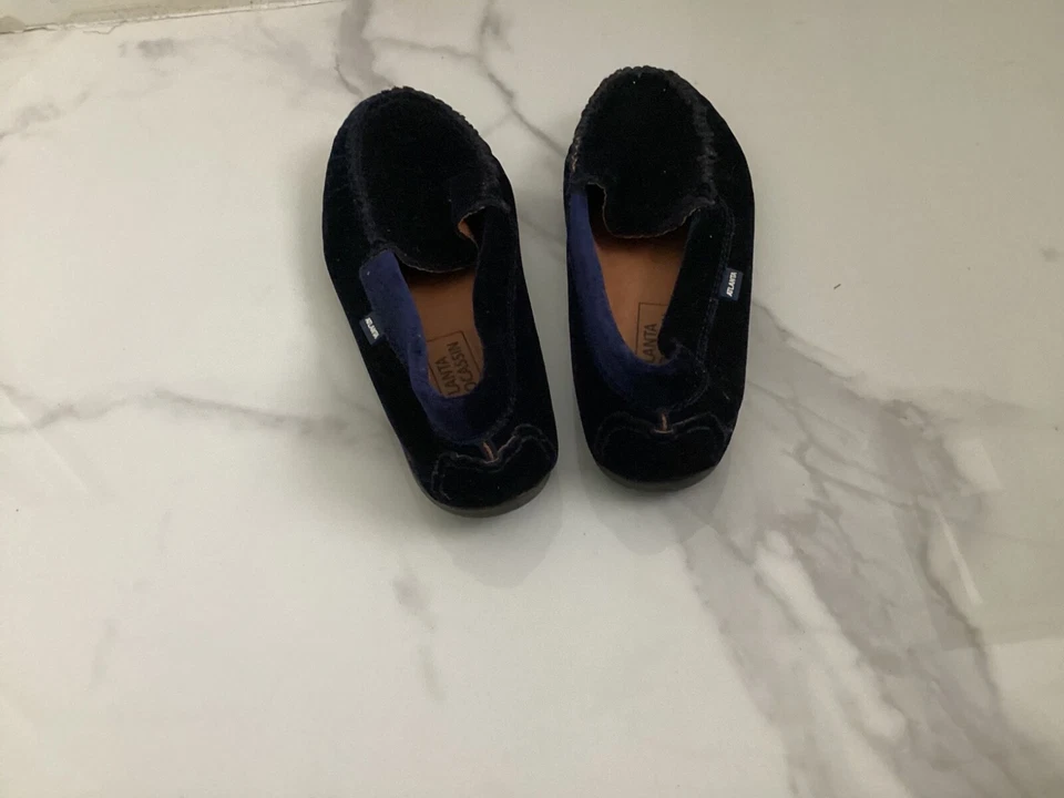 atlanta blue velvet moccasin size 36 kids - Image 2 of 3