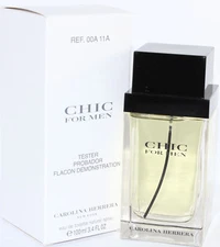 Chic For Men 3.4 Oz Edt Spray For Men By Carolina Herrera New  Same As Picture-