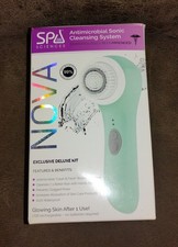 NEW! NIB! NOVA SPA SCIENCES ANTIMICROBIAL SONIC CLEANSING SYSTEM MINT GREEN