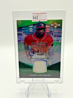2011 Jason Heyward Triple Threads Jersey & Auto Card /50 -GREAT GIFT   