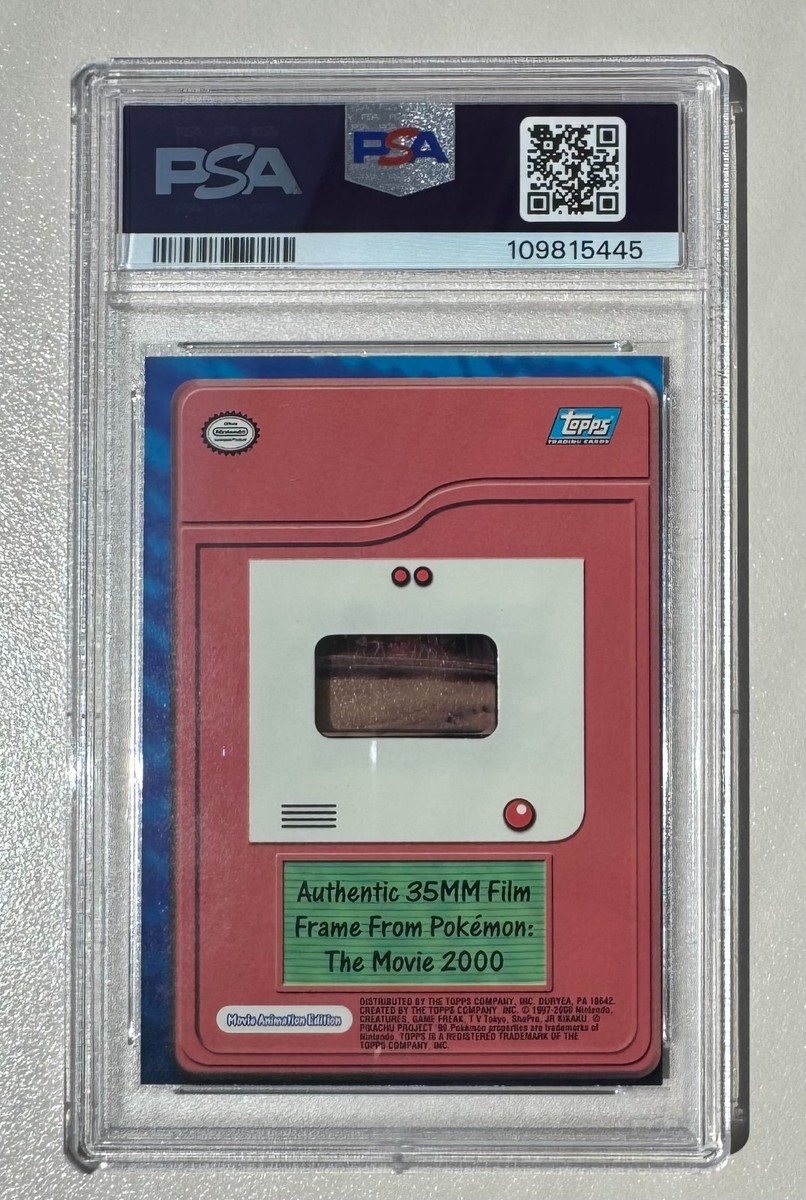 Pokemon TOPPS 2000 the movie - Authentic film frame card - Slowking Ash -  PSA7