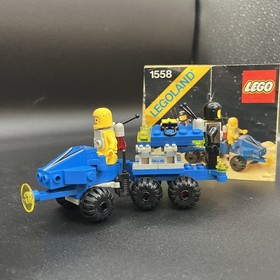 LEGOLAND LEGO 1558 Mobile Command Trailer Space Complete Build & Figs w/ Manual