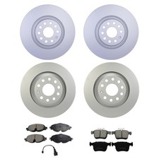 Kit de pastillas de freno Hella rotor delantero trasero Akebono Euro cerámica para A3 Quattro Arteon