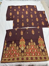 Ideas Home Purple Paisley Cotton Bedding Set Decorative Print