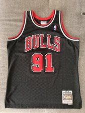 Mitchell & Ness Hardwood Classics Maillot NBA Bulls Dennis Rodman 91 Noir L