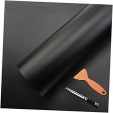 Black Matte Vinyl Car Wrap Sticker Air Release Bubble 96" X 48" / 8 FT X 4 FT