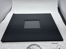5X Fugi Film Pinchbook 8 1/2  X11 Black Black Cloth Landscape With Window X5