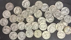 1932 1964 WASHINGTON 90% SILVER QUARTERS $10 FACE 40 COIN 1 ROLL LOT BELOW MELT