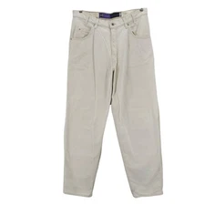 LEVI’S Silvertab Baggy Jeans 100% Cotton White MADE IN USA Size 36x34