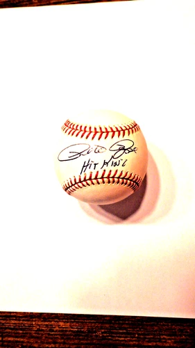 PETE ROSE "HIT KING" SIGNED PSA GRADED BASEBALL