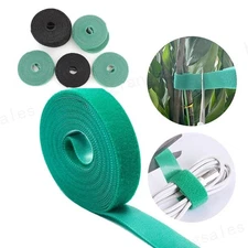 2m Black Green Plant Bandage Tie Fastener Tape branch cable Wire flower Support