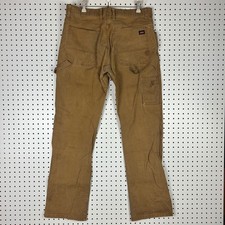 Dickies Mens 34x34 Brown Duck Canvas Carpenter Work Pants READ Worn Costume Y2K