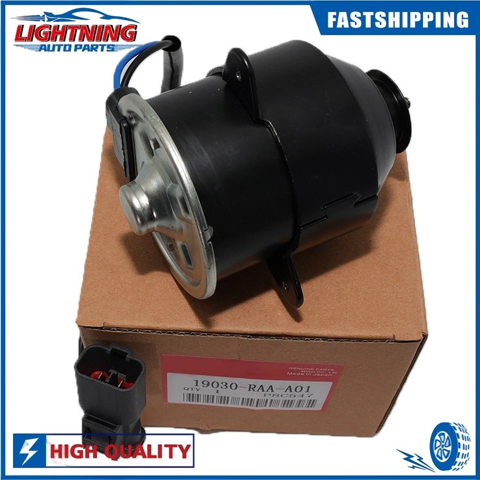 19030-RAA-A01 Replacement Radiator Cooling Fan Motor for Honda Accord 2003-2007 - Изображение 3 из 4