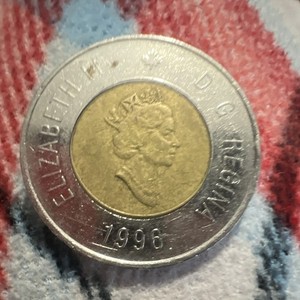 Canada 1996 Two Dollars Toonie Coin KM#270 Nickel Bronze Copper Fineness .99