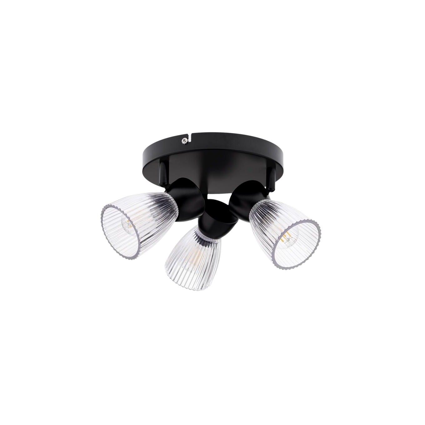 BEST BLACK 3xE14 (Round) Ceiling Light ML9973