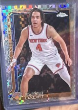 2025 / 2026 TOPPS CHROME -  X-FRACTOR PACOME DADIET KNICKS FORWARD CARD 111