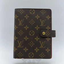 LOUIS VUITTON Monogram Agenda MM Day Planner Cover R20105 LV Authentic