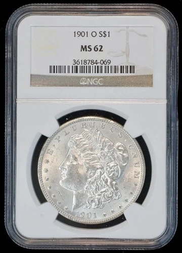 1901 O Morgan Silver Dollar MS 62 NGC $1