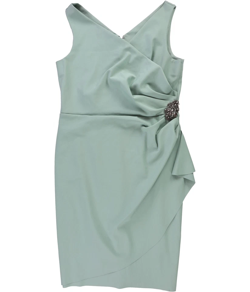 Alex Evenings Mujer Adornado Funda Vestido, Verde, 14 - Imagen 1 de 2