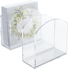 Napkin Holder, 2 Pack Clear Acrylic Napkin Tissue Holder for Table,Tissue Paper 
